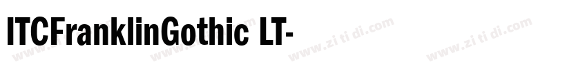 ITCFranklinGothic LT字体转换